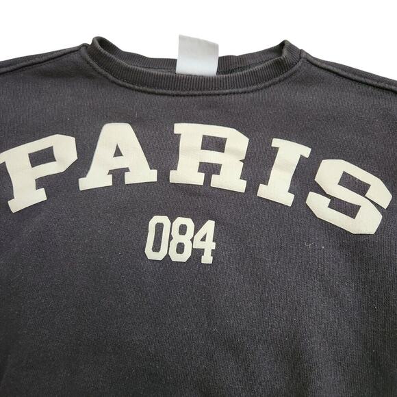 ZARA Kids Girl’s Youth Paris Crew Neck Sweatshirt Sweater Size 3-4 Long Sleeve - Picture 2 of 5